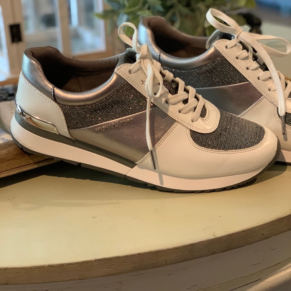 Micheal Kors silver and white